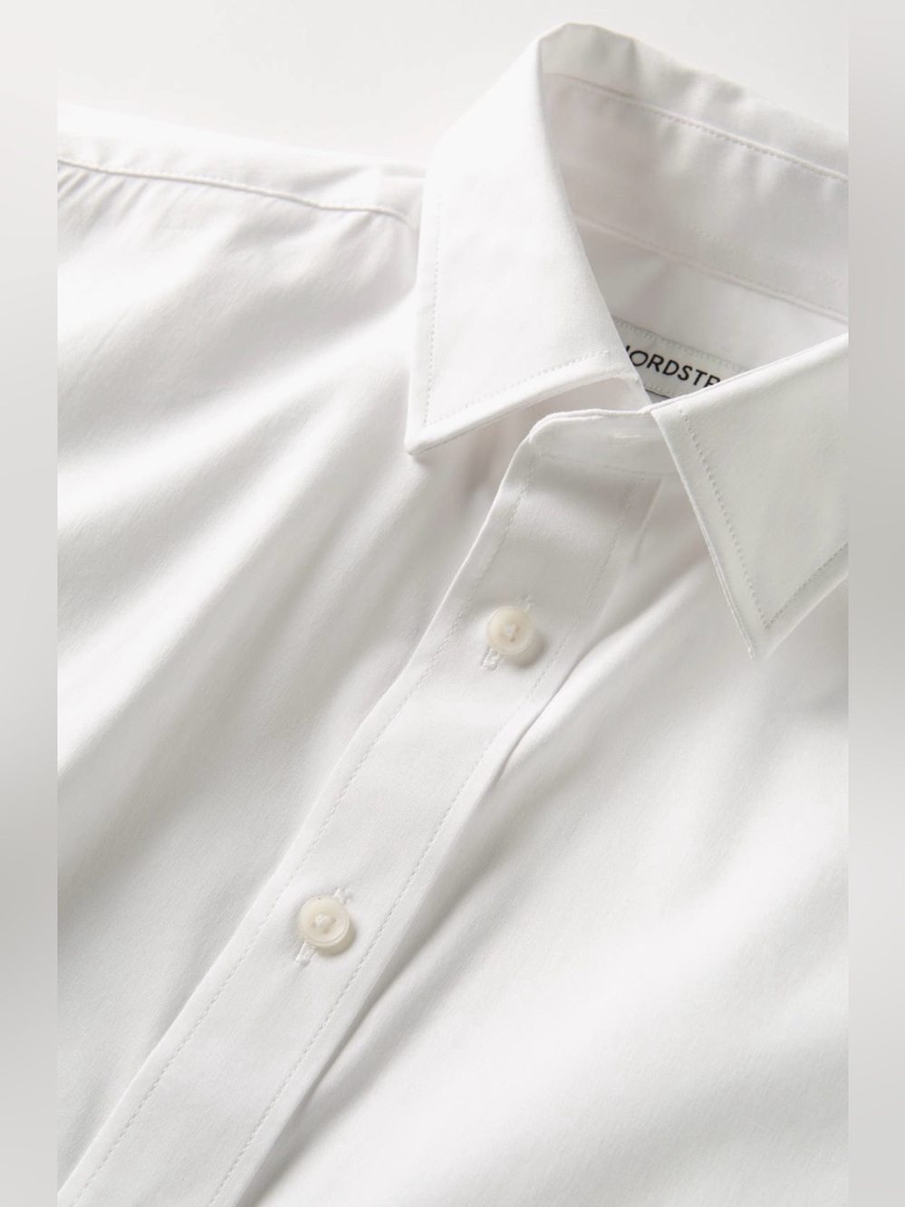 Nordstrom Kids' Stretch White Button Up Dress Shirt Boys Size 16 - Picture 3 of 7